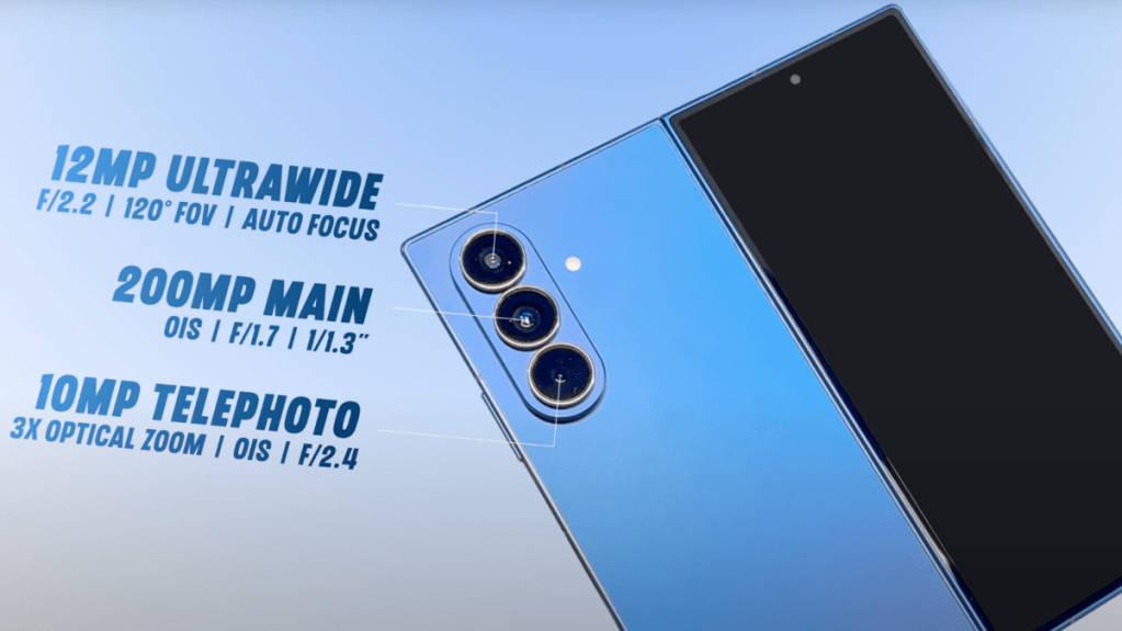 Samsung Galaxy Z Fold 7 Cameras